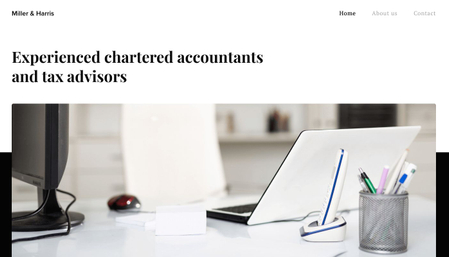 Accounting Company Website Template
