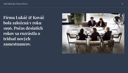 Šablóna: Advokátska kancelária