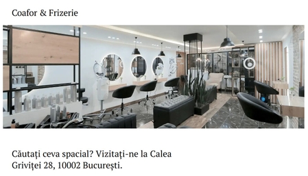 Șablon: Coafor & Frizerie