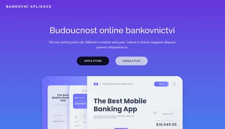 Šablona: Bankovní aplikace