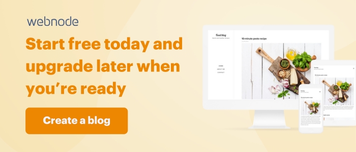 Start a blog for free