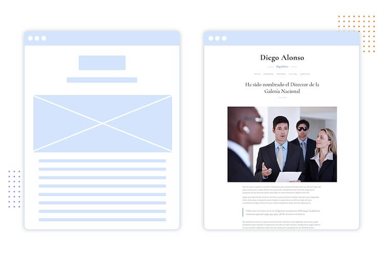 conception de sites web en colonne unique 4