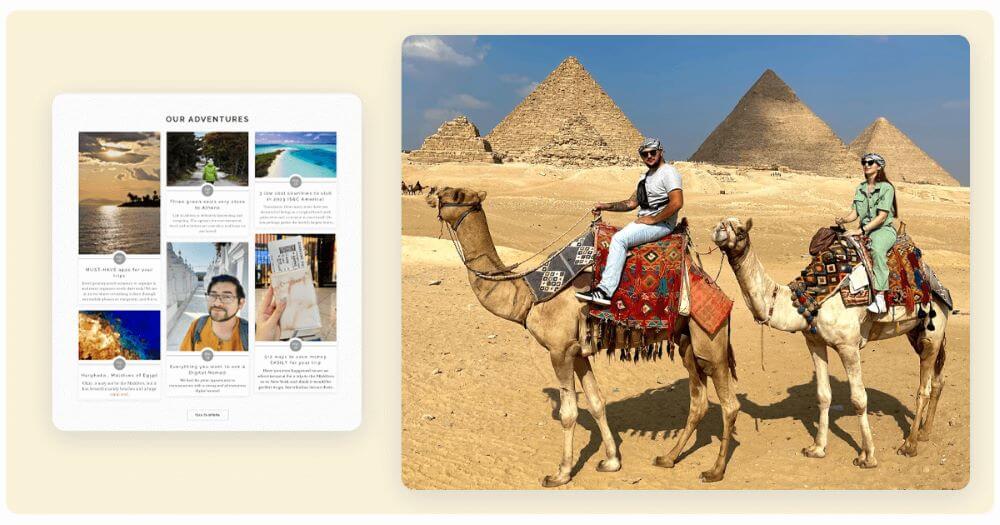 Exemple de Site Web de Digital Nomade Exemple de Site Web de Digital Nomade