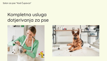 Predložak: Salon za pse