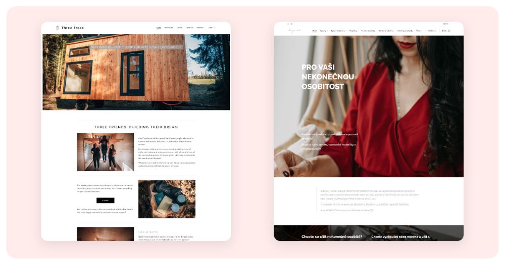 Exemples de sites web créés sur Webnode Exemples de sites web créés sur Webnode