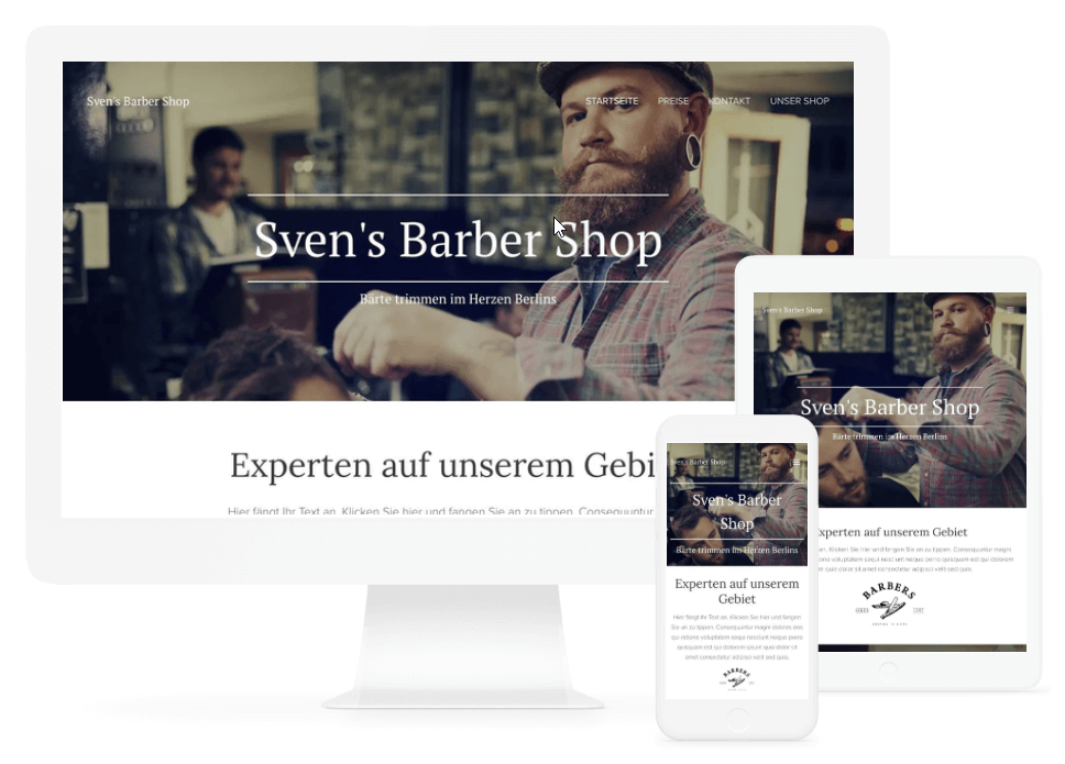 Barber Shop oder Frisör Vorlage