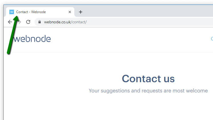 Titre SEO de l'onglet du navigateur