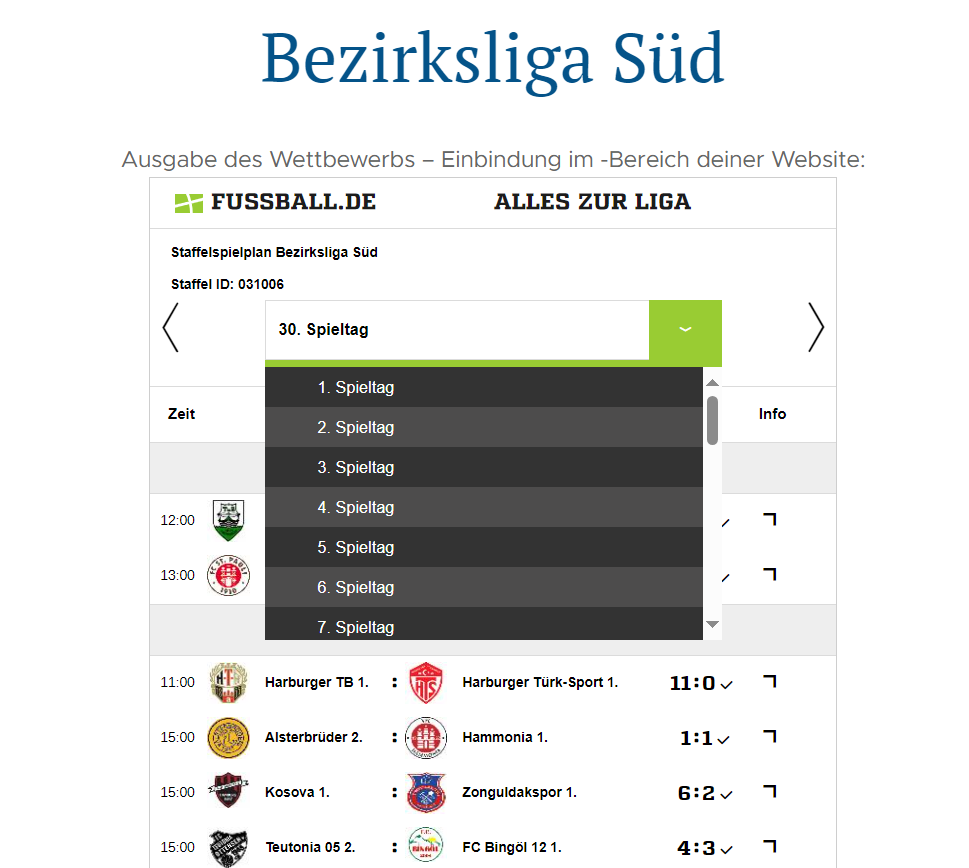 Les résultats des matchs peuvent être discutés dans un forum interactif.