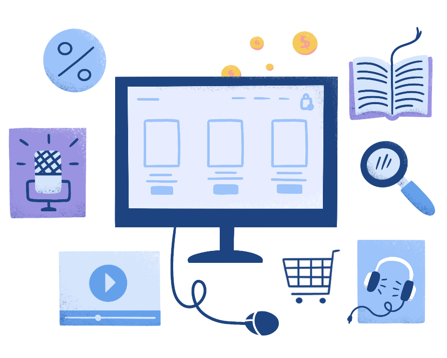 Gagner de l'argent en vendant des produits numériques Bénéfice et produits électronique
