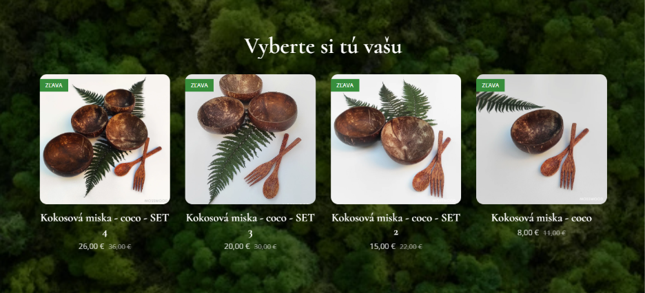 Slevy a akce v e-shopu Webnode