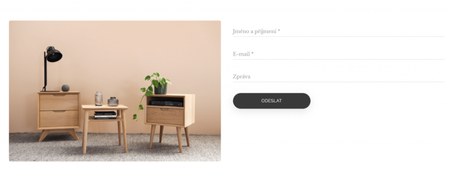 Jednoduchý kontaktní formulář 