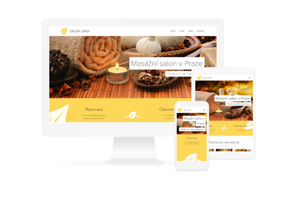 webová šablona masážní salon