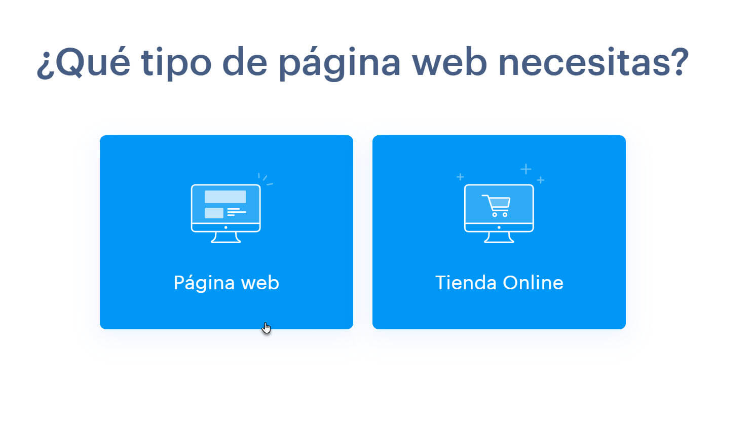 Que tipo de pagina web necesitas