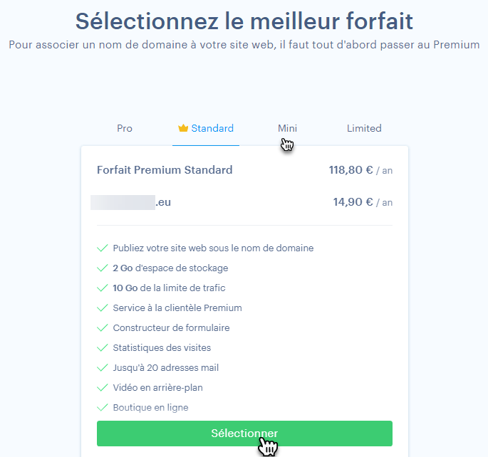 Sélectionner le meilleur forfait