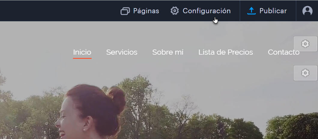 Configuración dominio principal