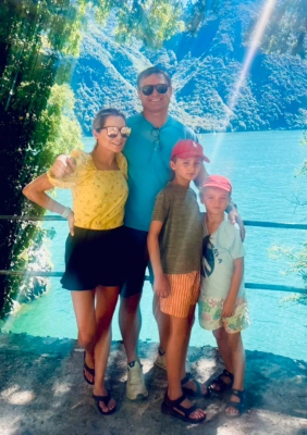 Rasmus Mencke s rodinou